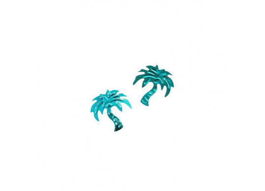 Confettis de table palmier turquoise