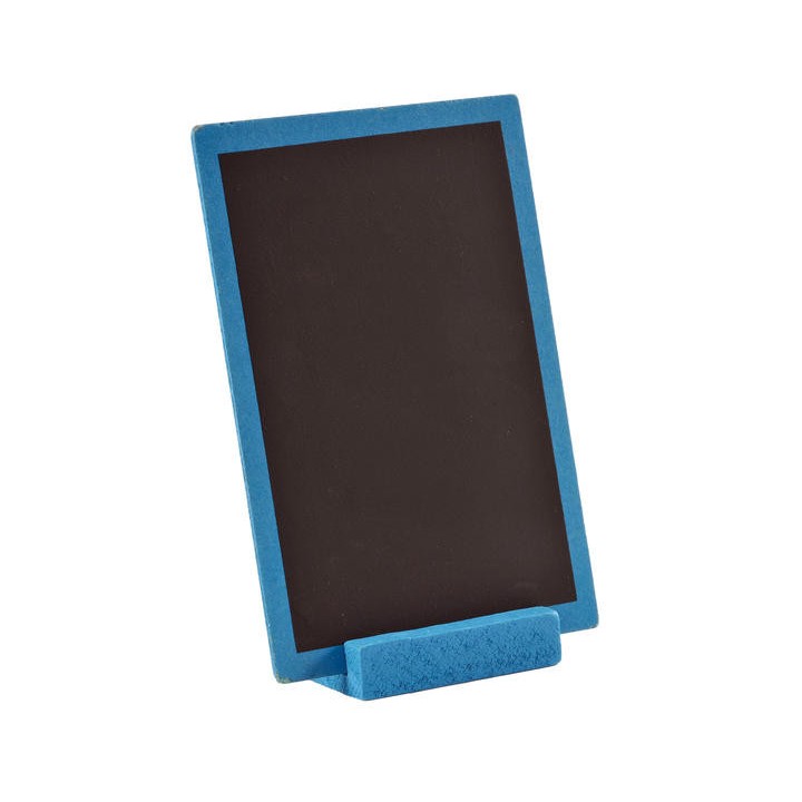 Grande ardoise avec socle turquoise