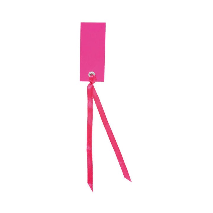 Marque place ruban fuchsia