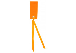 Marque place ruban orange