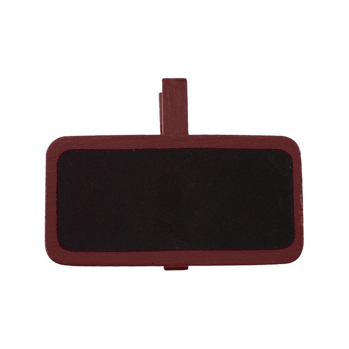 Porte nom pince ardoise écolier chocolat