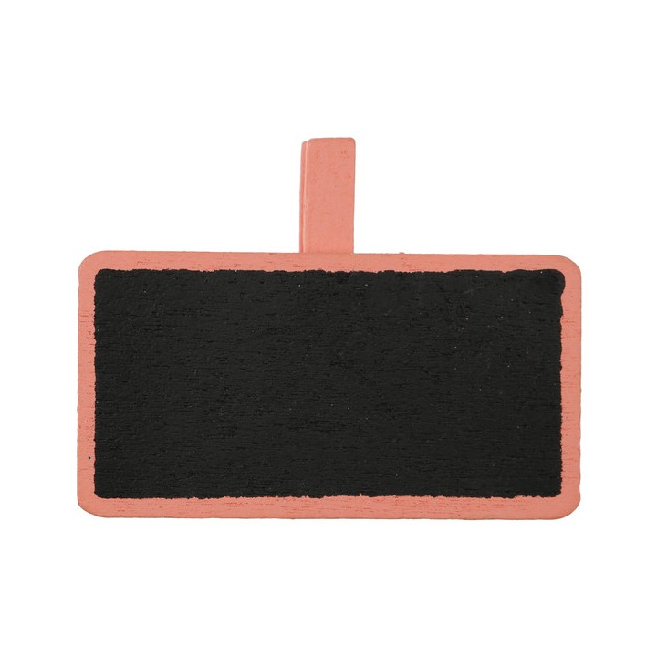 Porte nom pince ardoise écolier corail