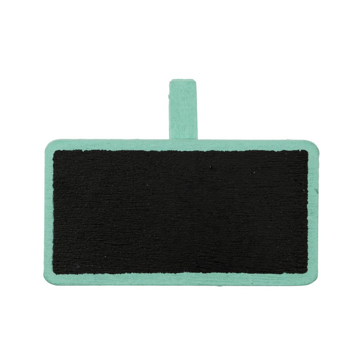 Porte nom pince ardoise écolier menthe
