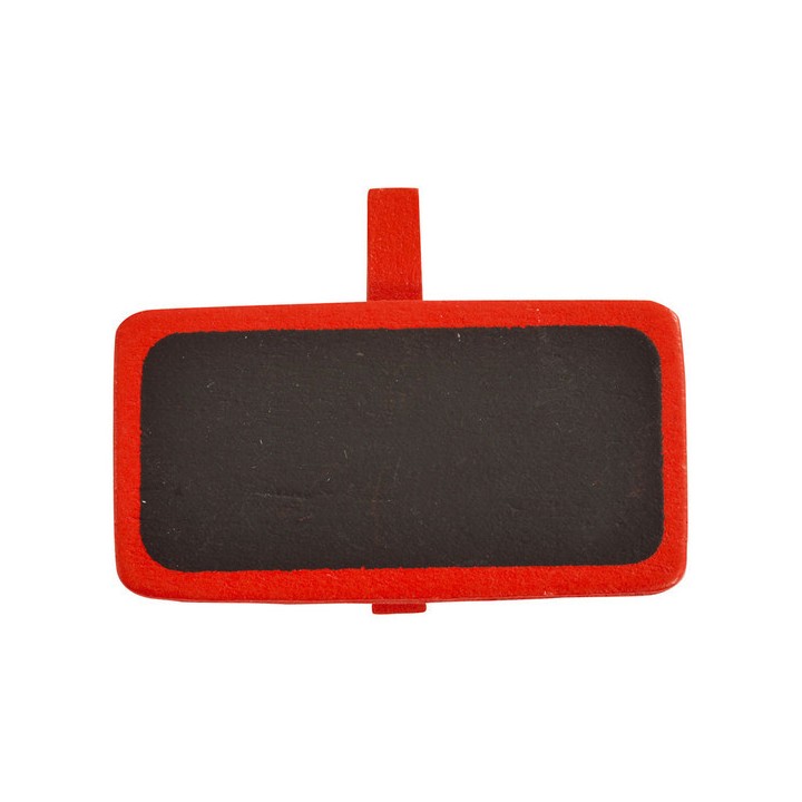Porte nom pince ardoise écolier rouge