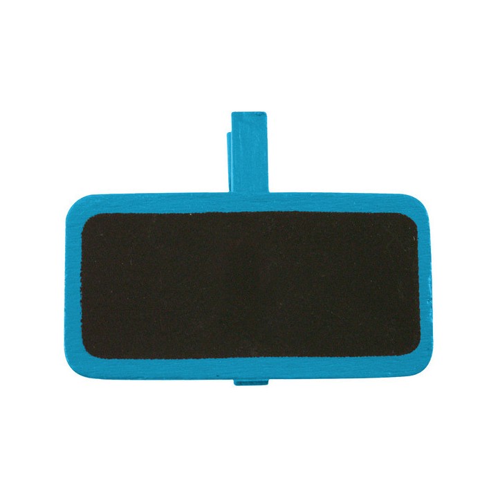 Porte nom pince ardoise écolier turquoise