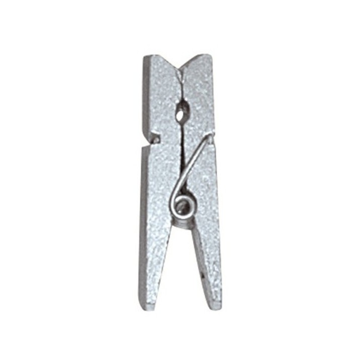 Pince à linge métallisée argent