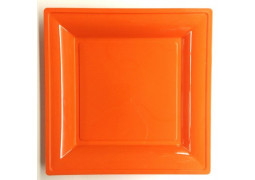 Assiette carrée petit modèle 16.50 cm orange