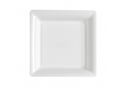 Assiette carrée moyen modèle 21.50 cm blanche