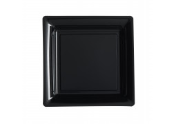 Assiette carrée moyen modèle 21.50 cm noire