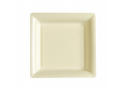 Assiette carrée grand modèle 30.50 cm beige