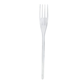 Fourchette plastique rigide transparent