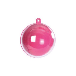 Boule plexi fuschia - Contenants dragées - Décoration de table