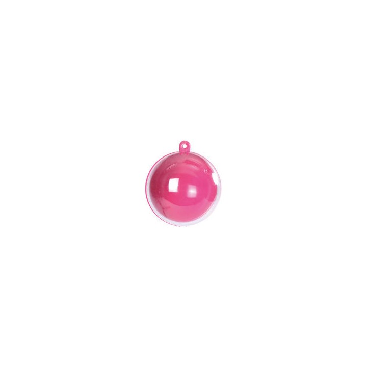 Boule plexi fuschia - Contenants dragées - Décoration de table