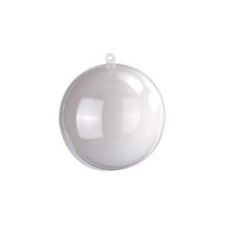 Boule plexi 5cm blanc - Contenants dragées - Décoration de table