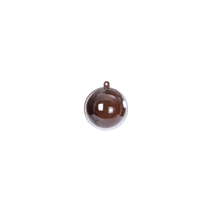 Boule plexi 5cm chocolat - Contenants dragées - Décoration de table