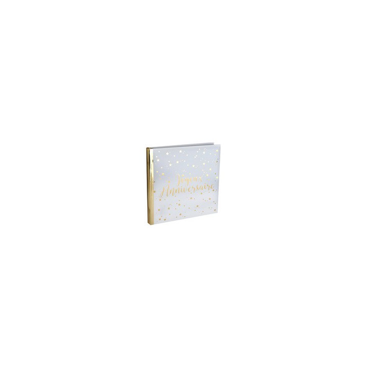 Livre d'or Joyeux anniversaire métal - Décoration de salle - Anniversaire
