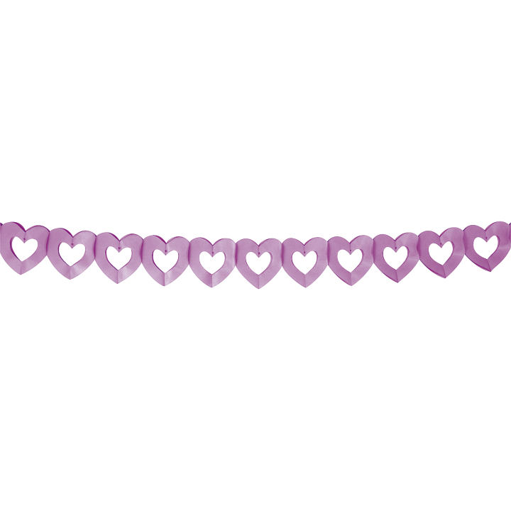 Guirlande coeur parme