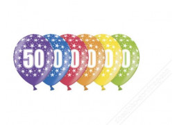 Ballons anniversaire 50 ans x 6