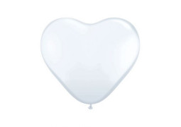 Ballon coeur blanc