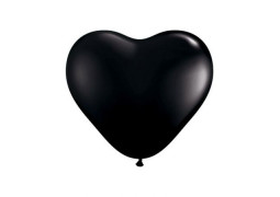 Ballon coeur noir