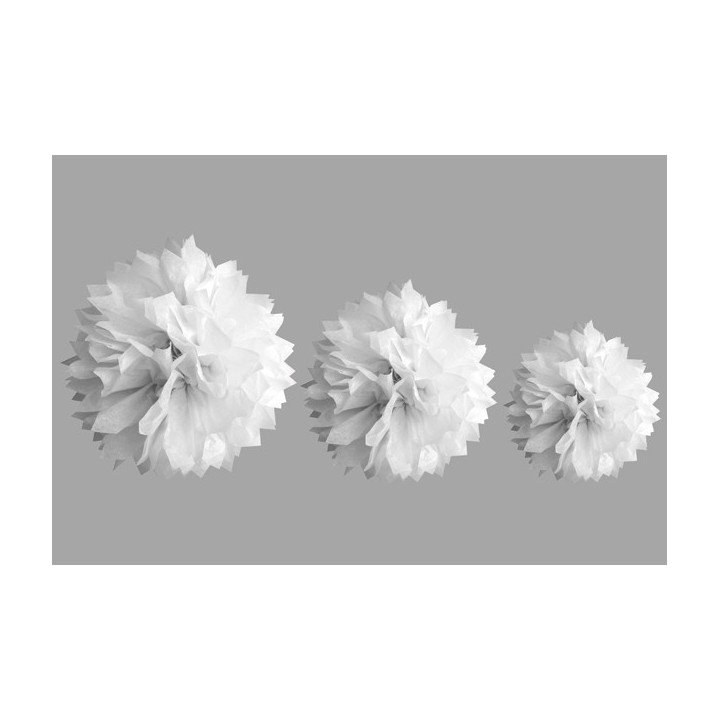Pompons papier - Pompons - Décoration de salle