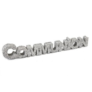 Mot Communion argent - Communion - Décoration de table