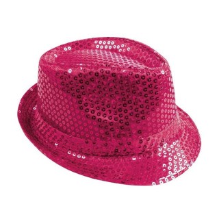 Chapeau borsalino sequin fuchsia