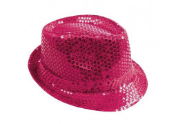 Chapeau borsalino sequin fuchsia