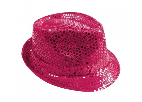 Chapeau borsalino sequin fuchsia