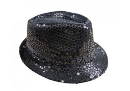 Chapeau borsalino sequin noir