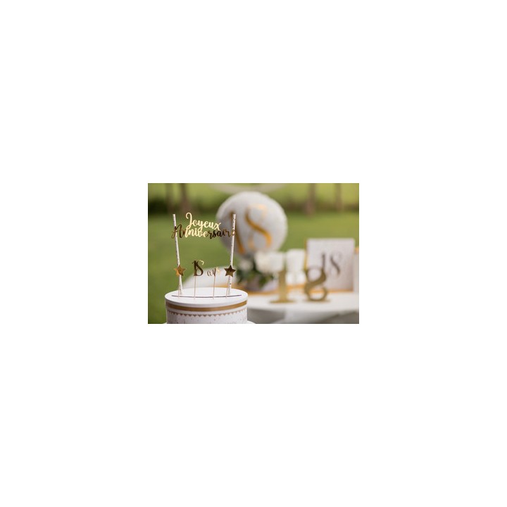 Cake topper 70 ans - La table - articles de fête