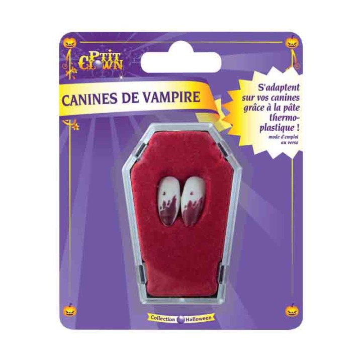 Canines vampire avec sang - Maquillage - Halloween