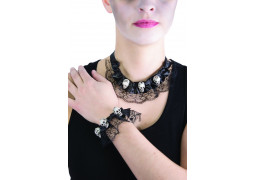 Collier et bracelet tête de mort