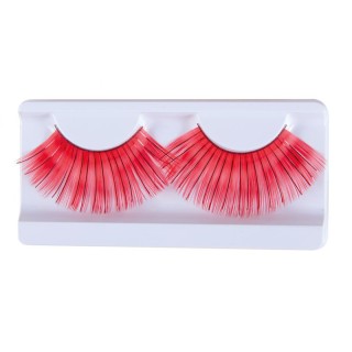 Faux cils jumbo rouges - Accessoires - Déguisements
