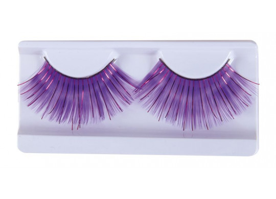 Faux cils jumbo violets