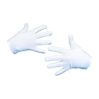 Gants courts blancs