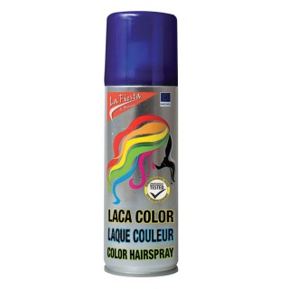 Laque cheveux bleu