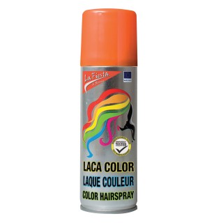 Laque cheveux orange