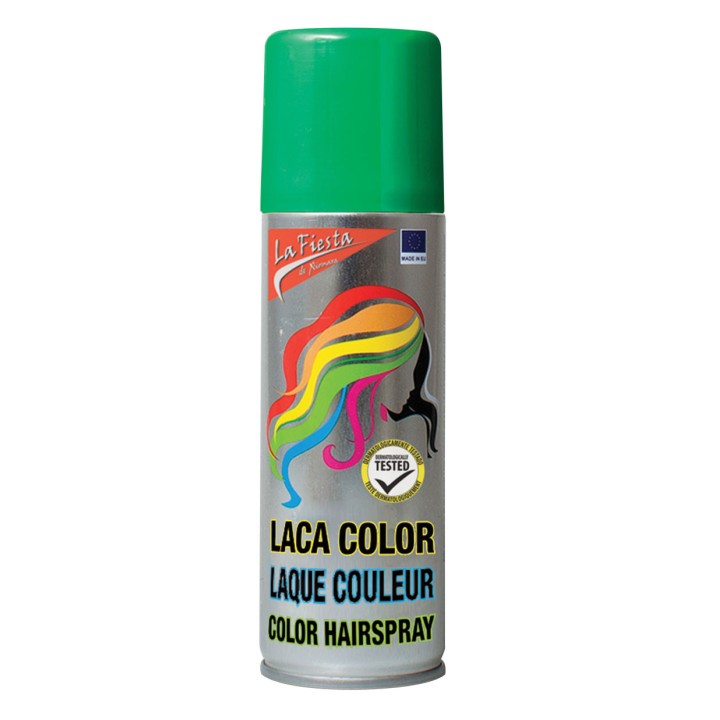 Laque cheveux vert