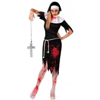 Costume femme religieuse ensanglantée