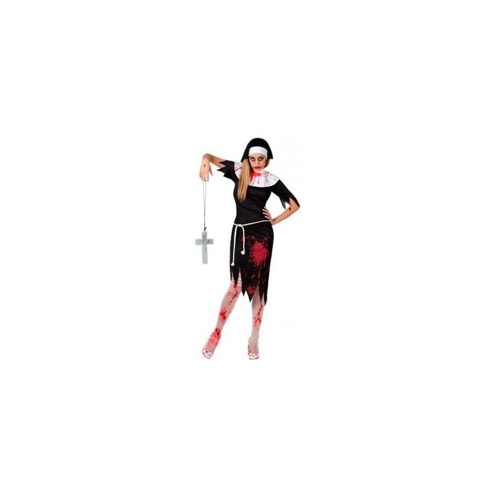 Costume femme religieuse ensanglantée