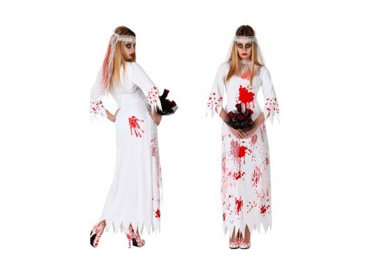 Costume femme mariée ensanglantée Costume femme mariée ensanglantée