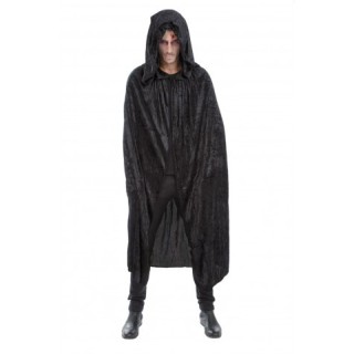 Cape adulte velours noire