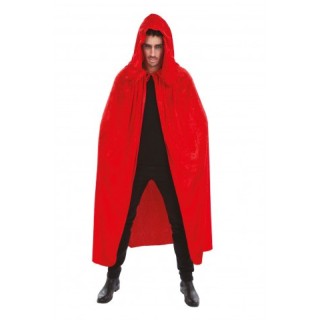 Cape adulte velours rouge