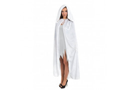 Cape adulte velours blanche