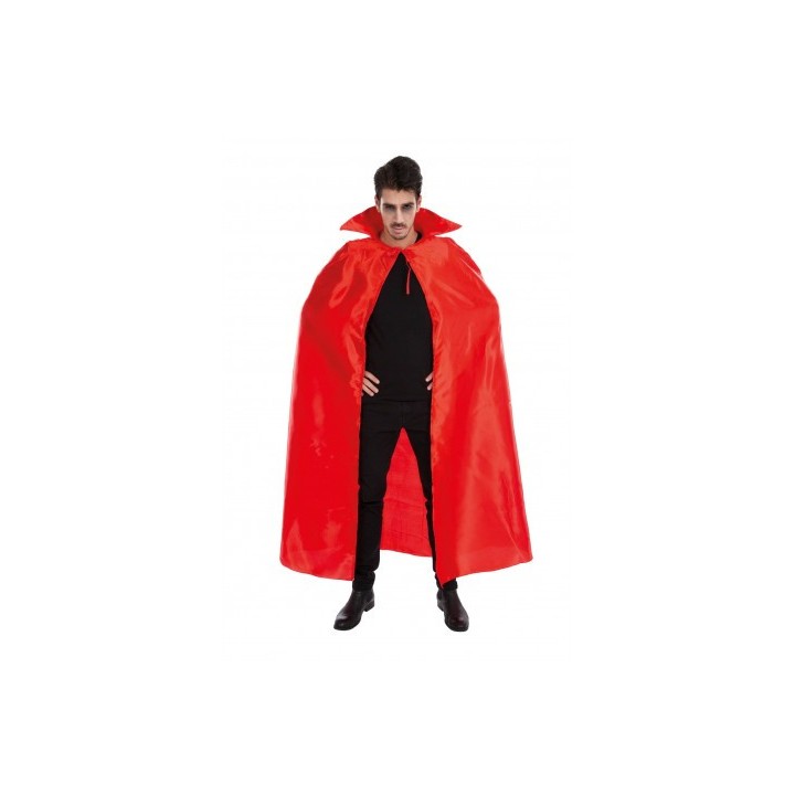 Cape adulte tissu rouge