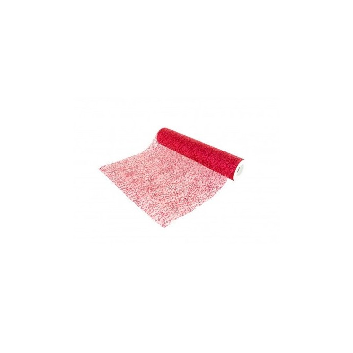 Chemin de table glitter rouge