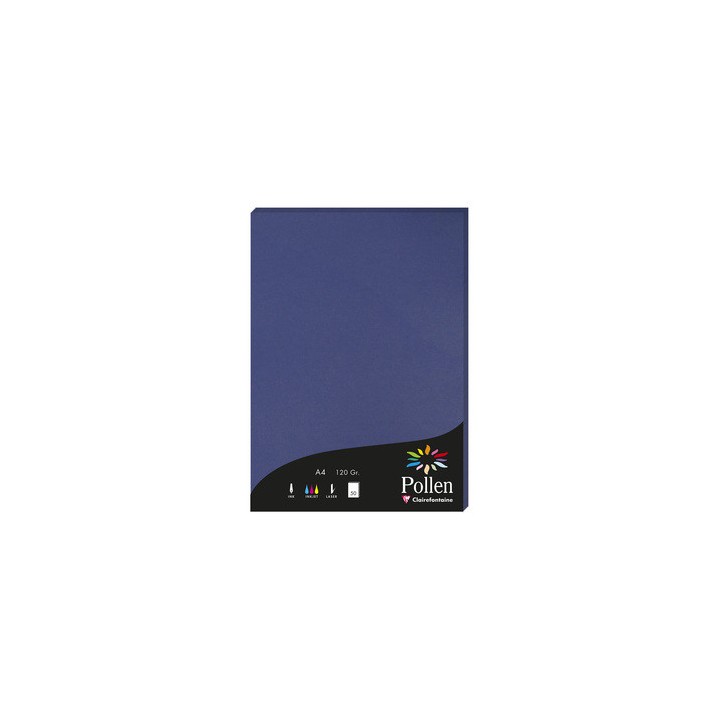 Papier A4 bleu nuit 120gr par 50