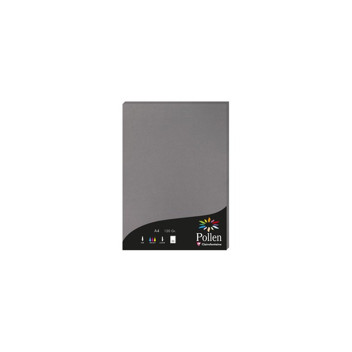 Papier A4 gris acier 120gr par 50
