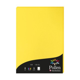 Papier A4 jaune soleil 120gr par 50